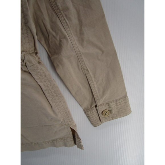 Eddie Bauer Jacket Petites PL Khaki Button Up Pockets Outdoor Preppy - Picture 8 of 10